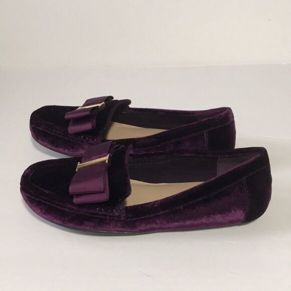 Isaac Mizrahi Live! Velvet Moccasins with Bow - Picture 2 of 7